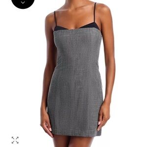 French Connection Elegant Charcoal Black Dress
